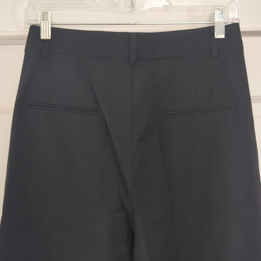 NWOT Kule The Grabel Pleated Navy 100% Wool Trousers Size Medium - Picture 6 of 7